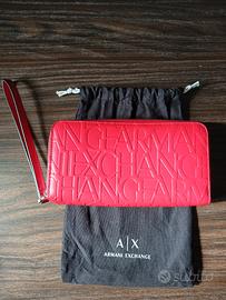 Portafoglio rosso Armani exchange