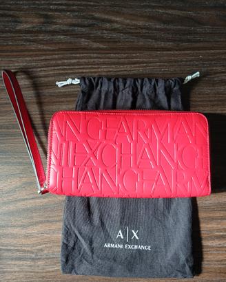 Portafoglio rosso Armani exchange