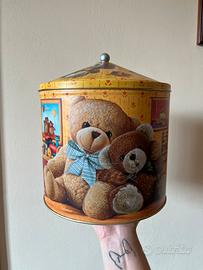 scatola di latta vintage di Balocco
