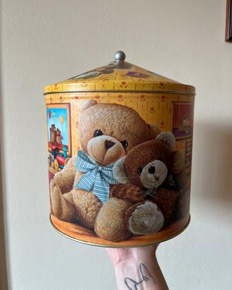 scatola di latta vintage di Balocco