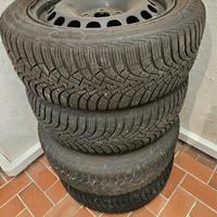 4 gomme invernali su cerchi ferro Seat Volkswagen