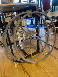 Ruote timone inox 90 mm nuove