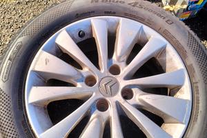 4 Cerchi in lega Citroen C4 Grand Picasso+ Gomme 