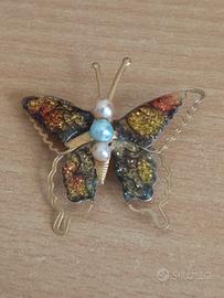 spille vintage e ferma foulard 