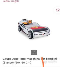 LETTO MACCHINA PER BAMBINI