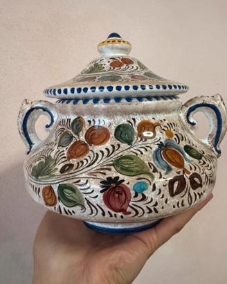 Centrotavola vintage in ceramica di Deruta
