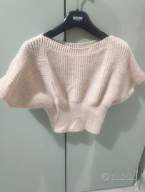 Maglia color panna/beige chiaro – modello cropped