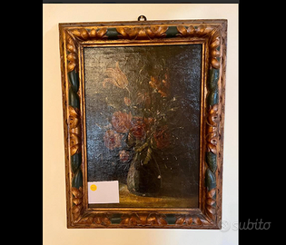 daVILLAveneta900ANTICOdipinto"VASOdiFIORI"del'900