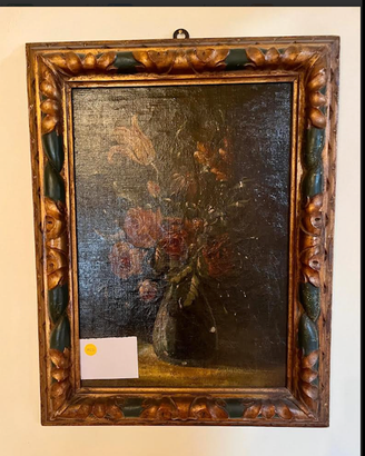 daVILLAveneta900ANTICOdipinto"VASOdiFIORI"del'900