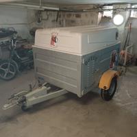 Carrello rimorchio trasporto animali 4 box