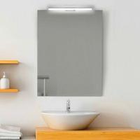 Specchio bagno reversibile 70x80 lampada led