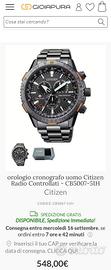 Cronografo Pilot con batteria solare  radiocontrol