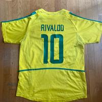 Maglia Brasile 2002 Rivaldo 10 originale Nike