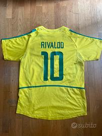 Maglia Brasile 2002 Rivaldo 10 originale Nike