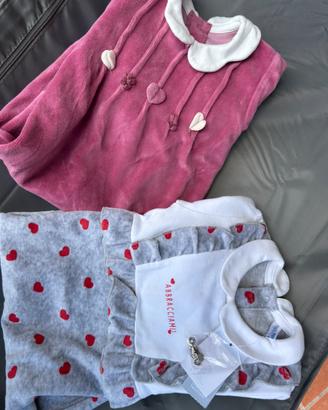 Set 2 tutine bimba 74cm- 9 mesi