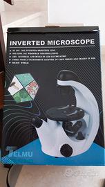 microscopio +4 set di vetrini 