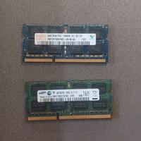 2x 4GB DDR 3  per notebook (so-dimm)