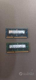 2x 4GB DDR 3  per notebook (so-dimm)