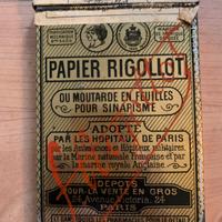 Antica scatoletta di latta papier rigollot