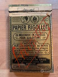 Antica scatoletta di latta papier rigollot