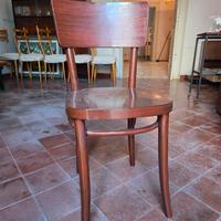 Coppia Sedie Antiquariato - Sedia Legno Curvato 