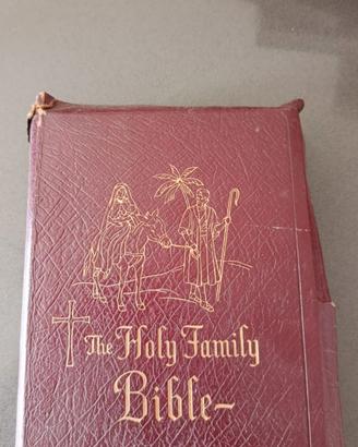 libro the holy family bible copertina in pelle vin