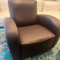 Poltrona in pelle