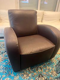 Poltrona in pelle