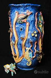 Grande Portaombrelli ceramica Vietrese