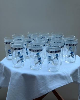 Servizio di 18 bicchieri "Sciroppo Fabbri"