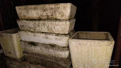 vasi cemento portafiori o piante 