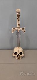 Scultura Decorativa Teschio Gothic