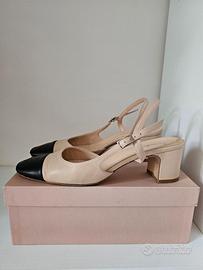 Slingback (sandalo simil Chanel)