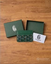 Portacarte Goyard colorazione verde