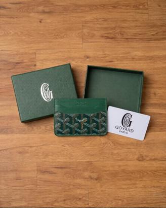 Portacarte Goyard colorazione verde