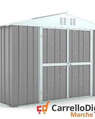 Box giardino lamiera zincata 327x155 grigio chiaro