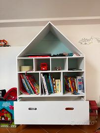 Libreria Scaffale Portagiochi per Cameretta