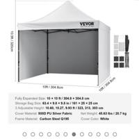 gazebo 3x3 pieghevole 