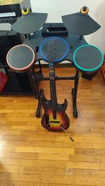 Guitar Hero Wii – Chitarra + Batteria RedOctane