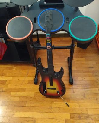 Guitar Hero Wii – Chitarra + Batteria RedOctane