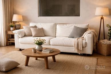 Elegante divano struttura di fattura artigianale