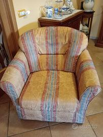 poltrona in tessuto 