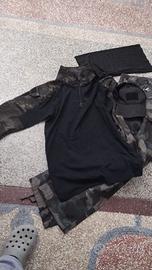 giacca pantaloni baseball cup multicam black