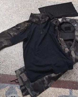 giacca pantaloni baseball cup multicam black