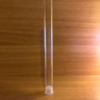 Tubo piccolo in vetro tappo plastica portavaniglia