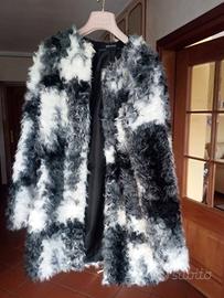 Ecopelliccia toni grigi-neri-bianchi