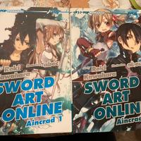 Light novel “Sword art online aincrad” volumi  1-2