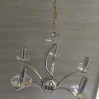 Lampadario argentato 