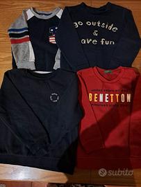 4 felpe bimbo 4 anni