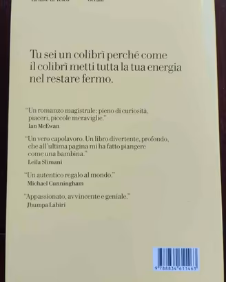 Libro "Il Colibrì" S Veronesi (Premio Strega 2020)